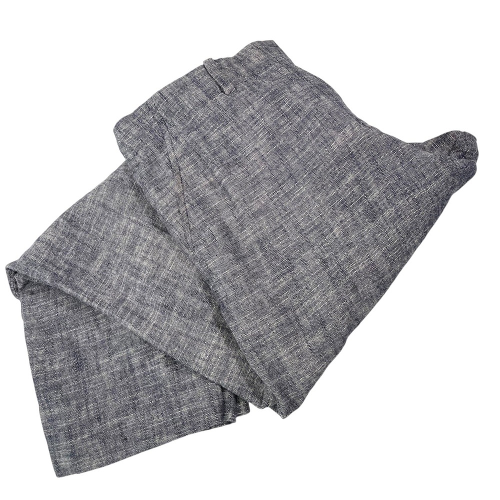 Talbots 8P Blue Heritage Straight‎ Leg Trousers Coastal Grandma Professional